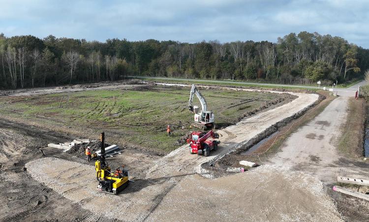 Lancement travaux parc pv des grandes terres