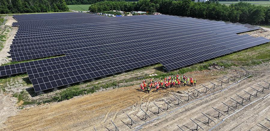 Visite chantier parc pv des grandes terres2